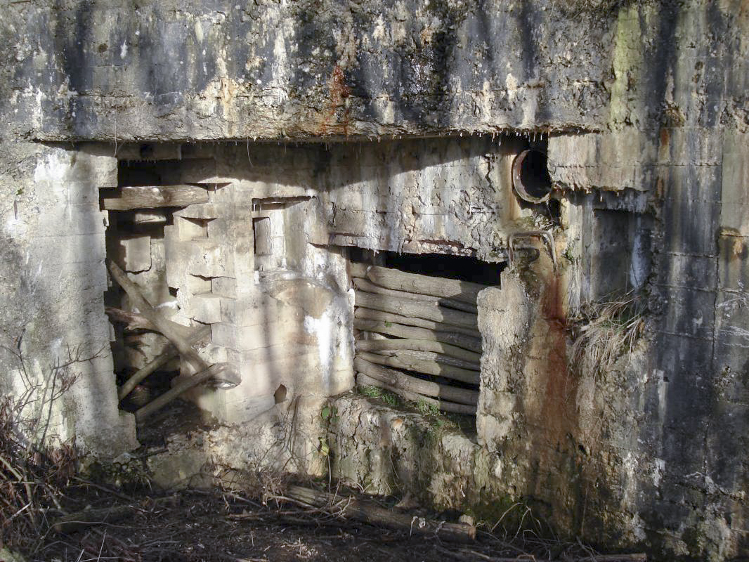 Ligne Maginot - BEYCORS - (Blockhaus lourd type STG / STG-FCR - Double) - L'arrière, les entrées - R Tucker