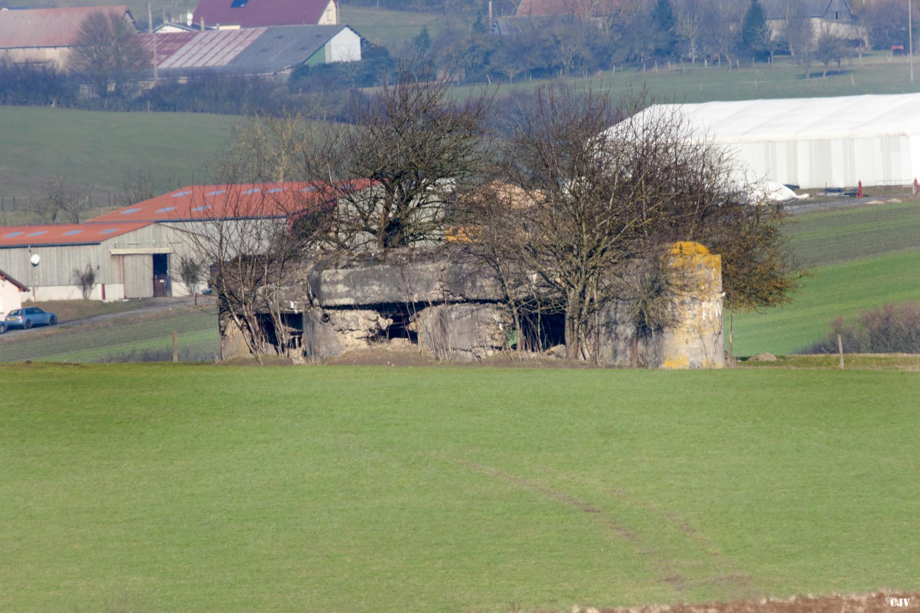 Ligne Maginot - CEZF-9 - LINSTROFF Centre (Casemate d'infanterie - Double) - La façade de tir vers l'Est - Caspar Vermeulen