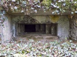 Ligne Maginot - 28A - RIMONNEAU - (Blockhaus pour canon) - Face frontale, créneau Hotchkiss