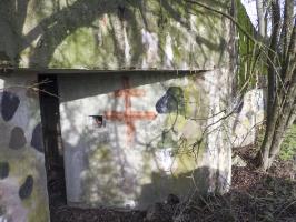 Ligne Maginot - BB39 - LANGLANGT - (Blockhaus pour canon) - L'entrée du blockhaus.