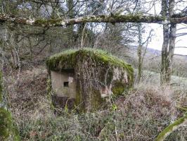 Ligne Maginot - BBO8 - (Blockhaus pour canon) - Le créneau latéral pour FM.