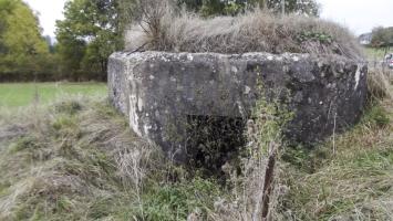 Ligne Maginot - 83B - BOIS DORVILLE OUEST - (Blockhaus pour canon) - Vue arrière du blockhaus et accès pour canon de 25 mm