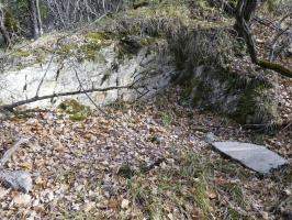 Ligne Maginot - O42 - LA COLETTA NORD - (Casemate d'infanterie - Simple) - Environnement
Excavation au dessus du bloc