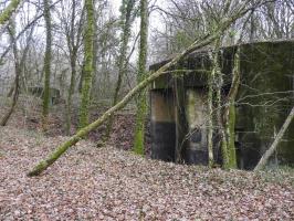 Ligne Maginot - BB42-B - (Blockhaus pour arme infanterie) - Cette photo permet de positionner le blockhaus Bb42-b (à gauche) par rapport au blockhaus Bb374.