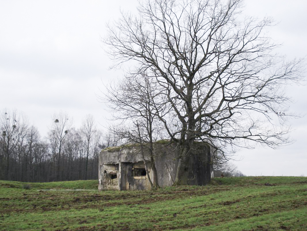 Ligne Maginot - Casemate A72 - Les AYVELLES Sud - Face droite, pris de l'est - R Tucker