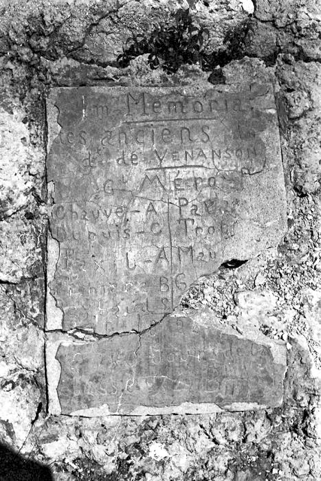 Ligne Maginot - CONCHETAS - CONQUET (OC) - (Ouvrage d'infanterie) - Plaque commémorative, vandalisée depuis - LOVINY Alain
