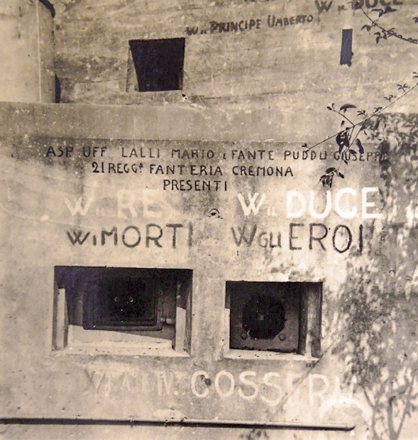 Ligne Maginot - PONT SAINT LOUIS (BARRAGE RAPIDE) - (Blockhaus pour canon) - Photo prise en juillet 1940 par la 90RI divisione Cosseria - BOBBA Nino