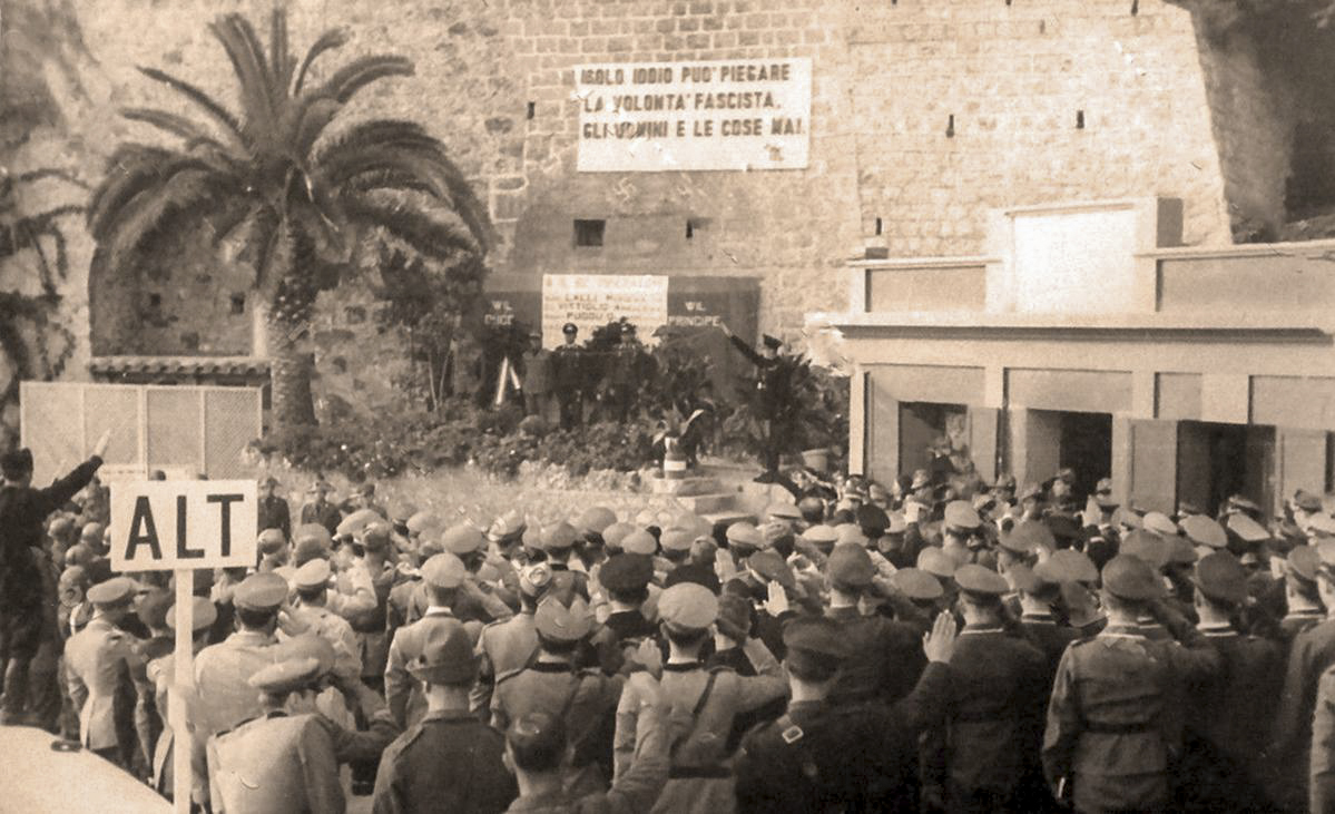 Ligne Maginot - PONT SAINT LOUIS (BARRAGE RAPIDE) - (Blockhaus pour canon) - Cérémonie italienne un an après la bataille de Menton - inconnu