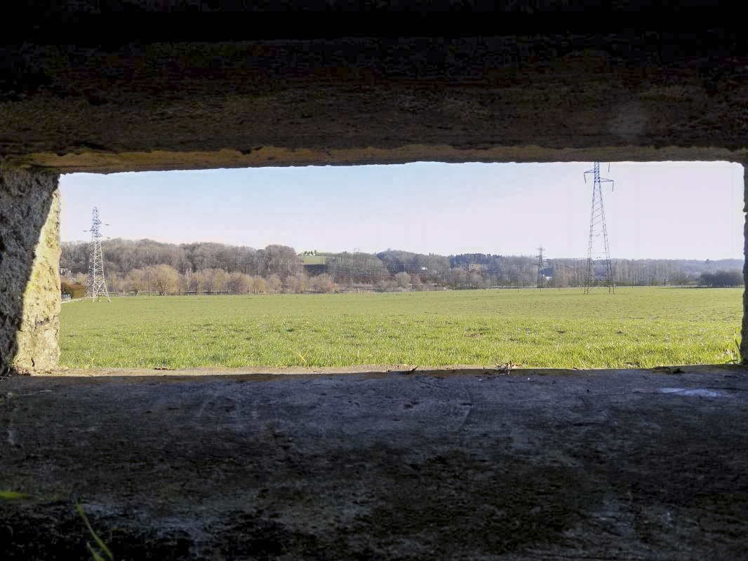 Ligne Maginot - BB77-B - LES HACHES EST - (Blockhaus pour canon) - Vue créneau gauche - R Tucker