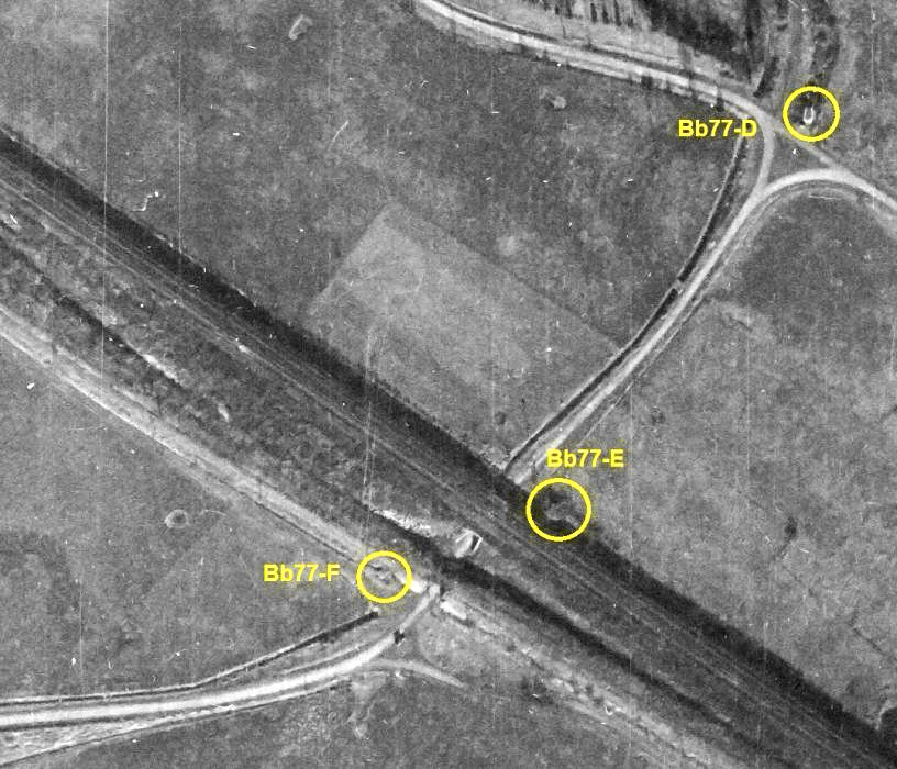 Ligne Maginot - BB77-D - LE LINHAT NORD - (Blockhaus pour arme infanterie) -  - IGN - Géoportail 1949