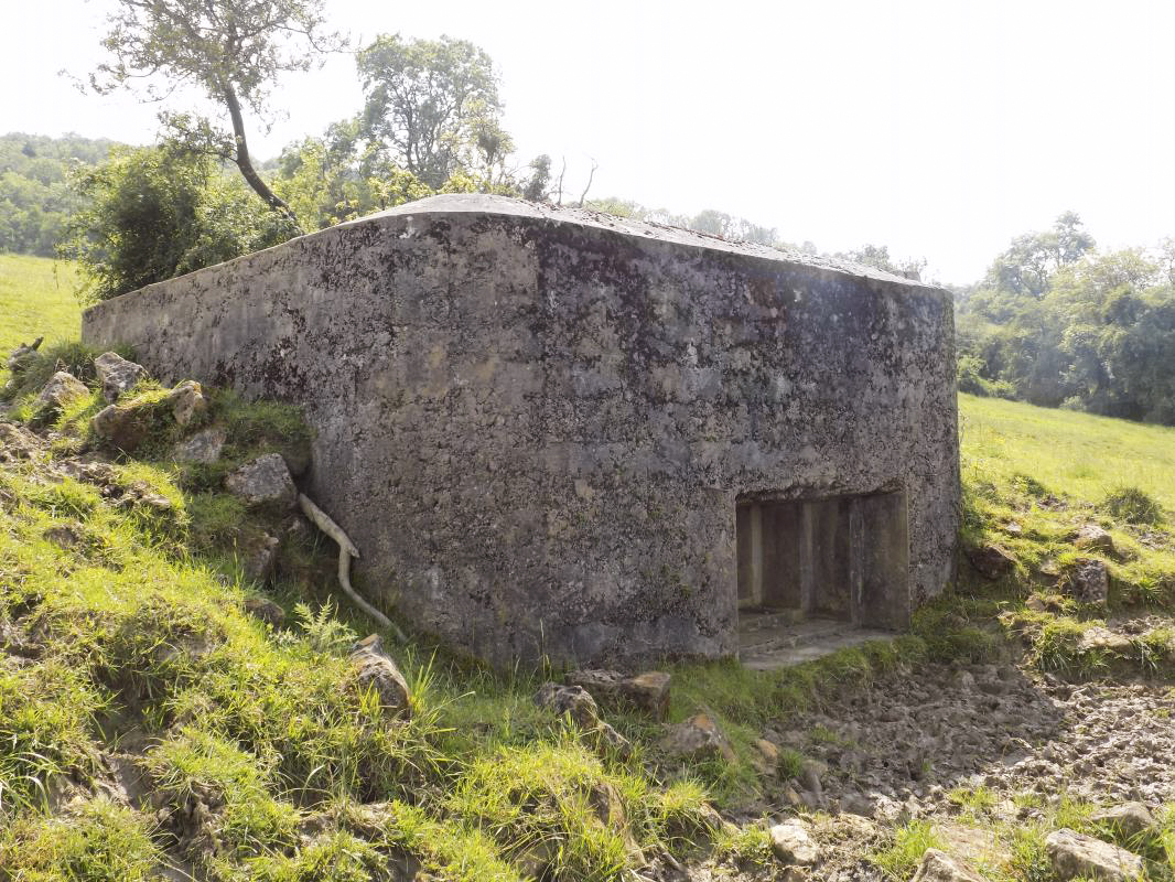 Ligne Maginot - BB80 - L'ORANGERIE - (Blockhaus pour canon) - Faces droite et frontale - R Tucker