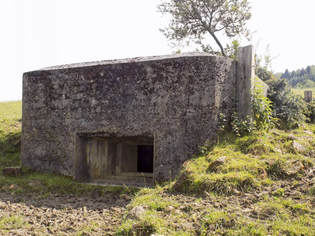 Ligne Maginot - BB80 - L'ORANGERIE - (Blockhaus pour canon) - Faces frontale, gauche - R Tucker