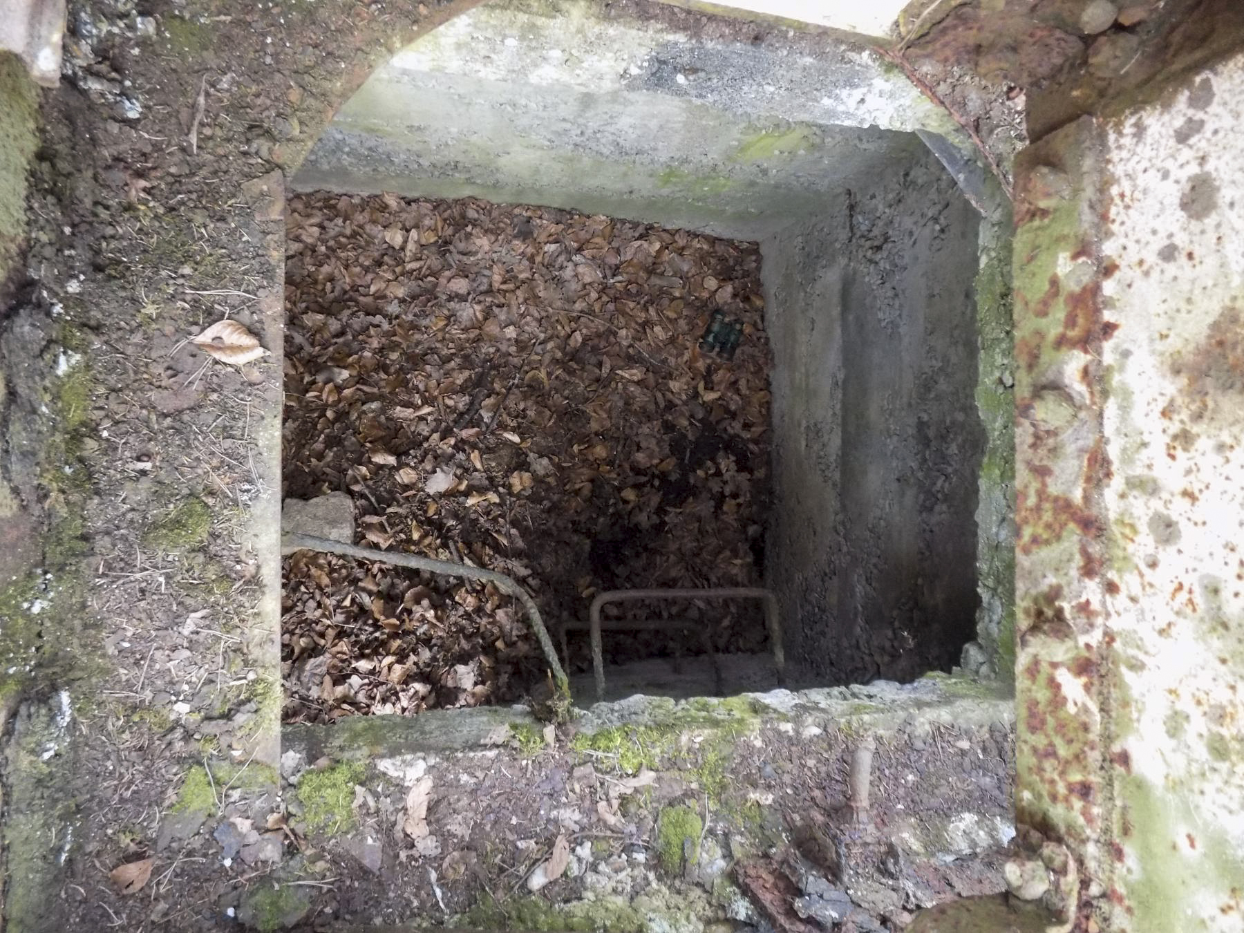 Ligne Maginot - SAUER (OBSERVATOIRE FT RADIO DE) - (Observatoire d'infanterie) - Détails de l'observatoire
Vue dessus et de l'échelle - J.Luc