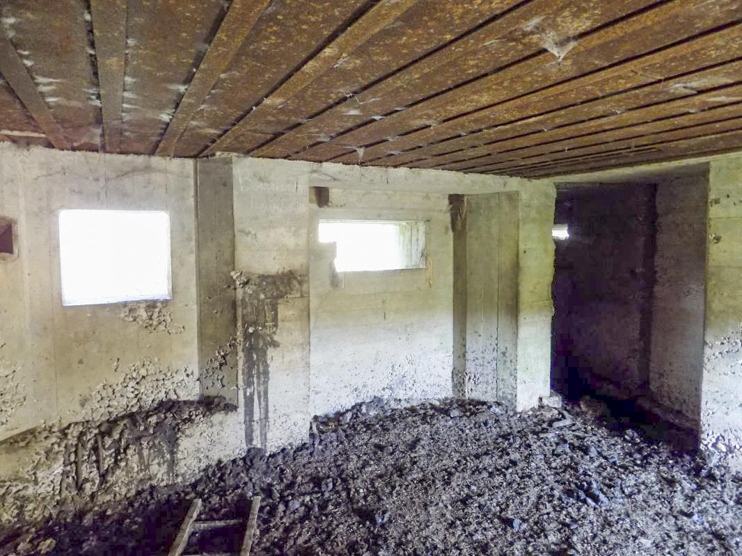 Ligne Maginot - A94 - BRUNCENT - (Blockhaus lourd type STG / STG-FCR - Simple) - Les créneaux et accès au créneau d'observation - R Tucker