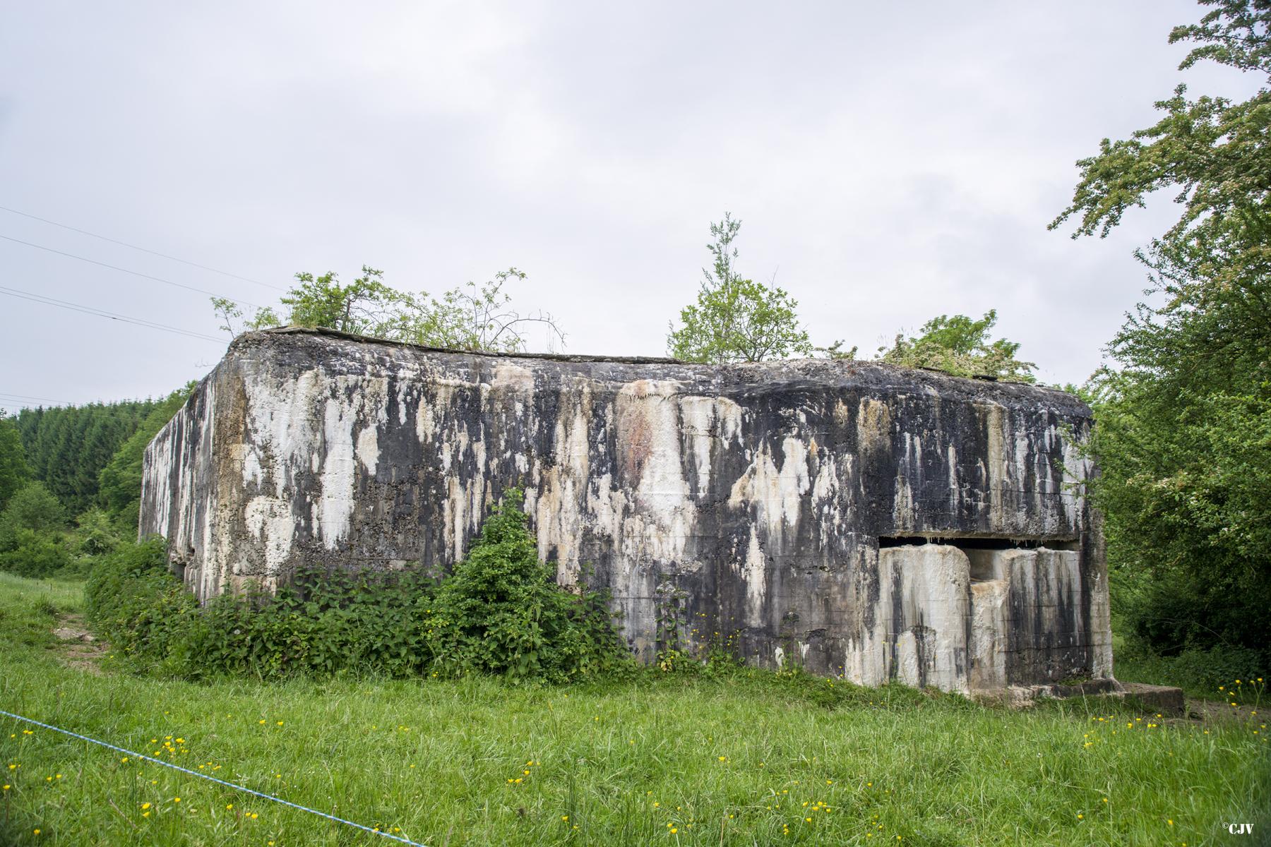 Ligne Maginot - A94 - BRUNCENT - (Blockhaus lourd type STG / STG-FCR - Simple) - Face frontale avec créneau d'observation - Lia Vermeulen