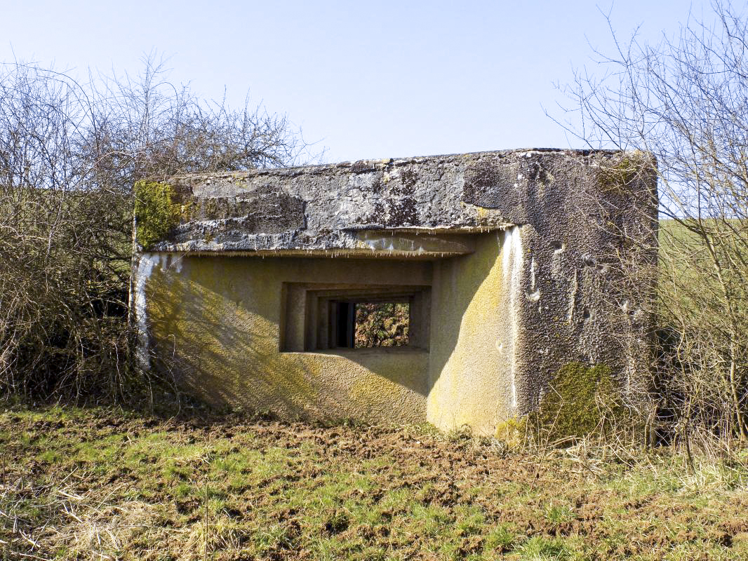 Ligne Maginot - EUILLY SUD - (Blockhaus pour canon) - Face frontale - R Tucker