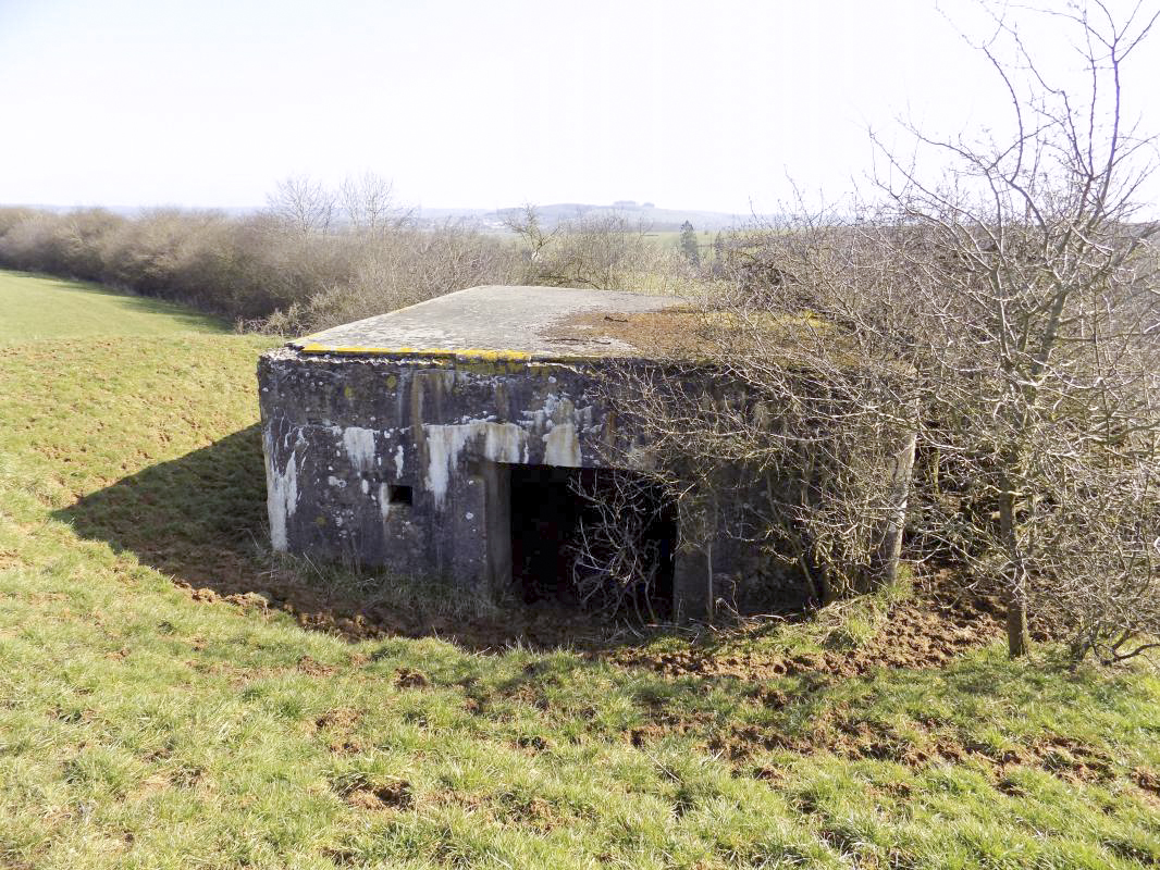 Ligne Maginot - EUILLY SUD - (Blockhaus pour canon) - L'arrière avec l'entrée pour le canon - R Tucker