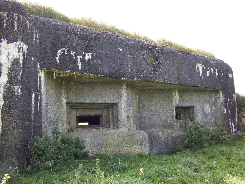 Ligne Maginot - A97 - EPINETTE - (Blockhaus lourd type STG / STG-FCR - Simple) - Vue de la façade et ses créneaux - Tom Combal