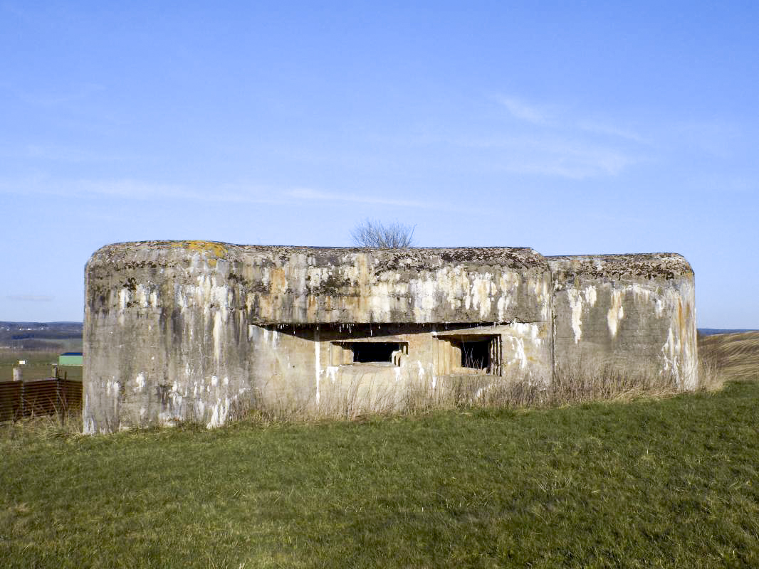 Ligne Maginot - A92 - PRIX DU LOUP - (Blockhaus lourd type STG / STG-FCR - Double) - Face gauche - R Tucker