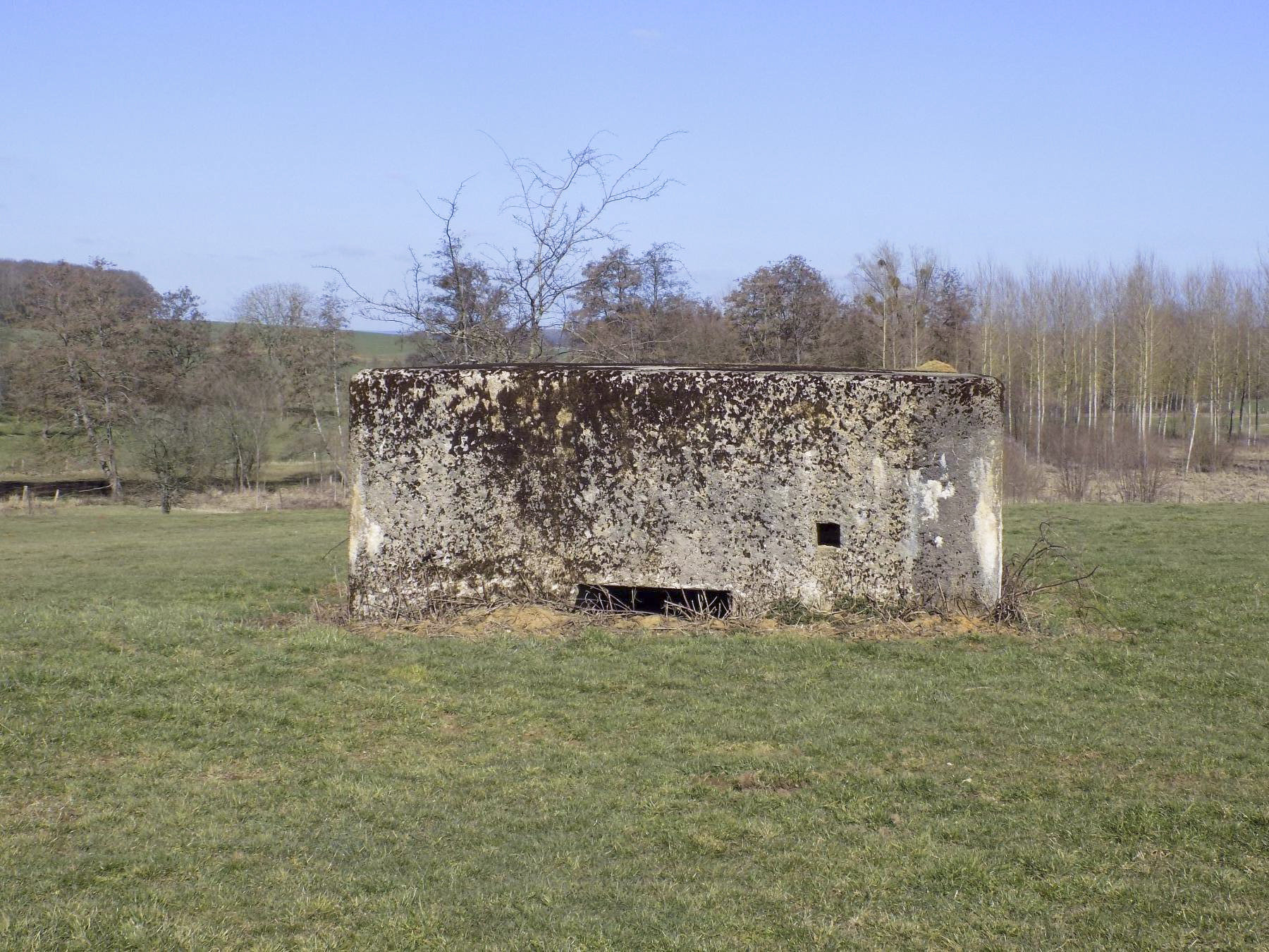 Ligne Maginot - MALANDRY - (Blockhaus pour canon) - L'arrière avec l'entrée pour la pièce antichar - Richard Tucker