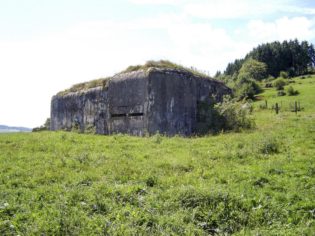 Ligne Maginot - 74 - LES FOURCHES - (Blockhaus lourd type STG / STG-FCR - Double) - Le blockhaus vu face à l'ennemi - JMBrams