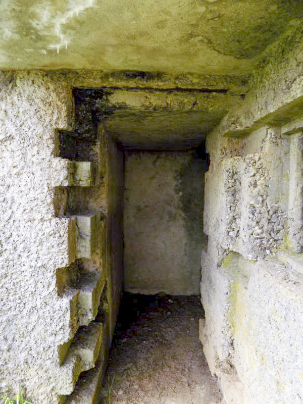 Ligne Maginot - A105 - SAILLY - (Blockhaus lourd type STG / STG-FCR - Simple) - L'entrée hommes - R Tucker