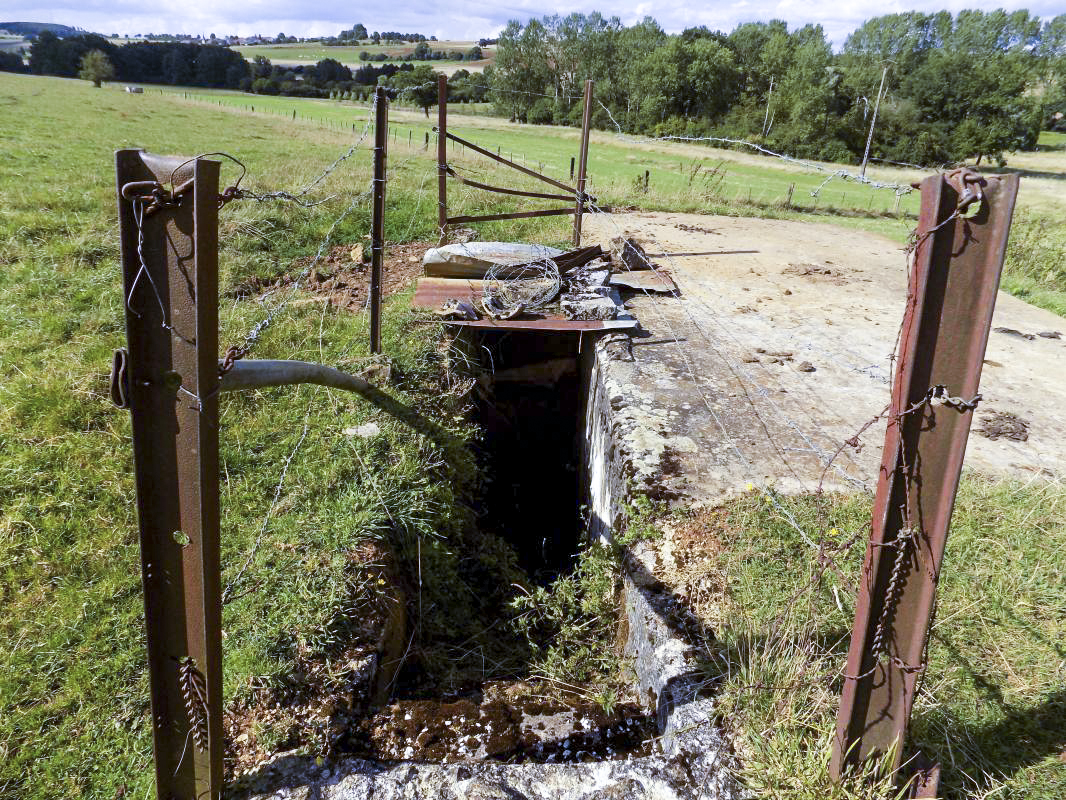 Ligne Maginot - 69 - MORIN CHAMP - (Blockhaus pour arme infanterie) - Les escaliers en béton vers l'entrée hommes - R Tucker