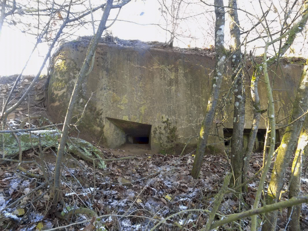 Ligne Maginot - 73BIS - LE CHENE - (Blockhaus pour arme infanterie) - Face frontale, créneaux droite et frontale - R Tucker