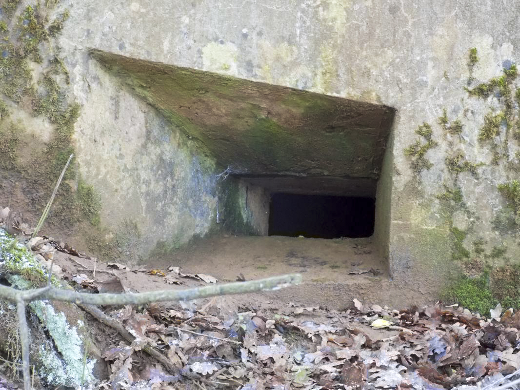 Ligne Maginot - 73BIS - LE CHENE - (Blockhaus pour arme infanterie) - Face frontale, créneau droite - R Tucker