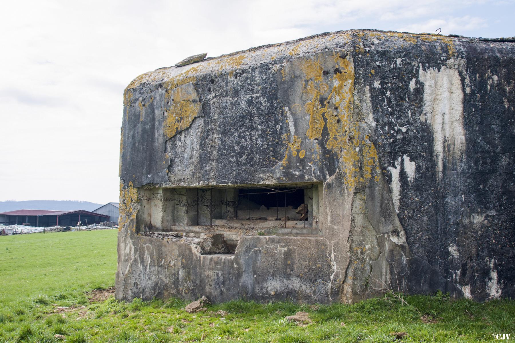Ligne Maginot - MY12 - (Blockhaus lourd type STG / STG-FCR - Simple) - Créneau frontale pour observation - Lia VERMEULEN