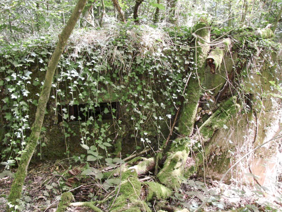 Ligne Maginot - BB42-B - (Blockhaus pour arme infanterie) - Un observatoire construit sommairement. - Schnoupf