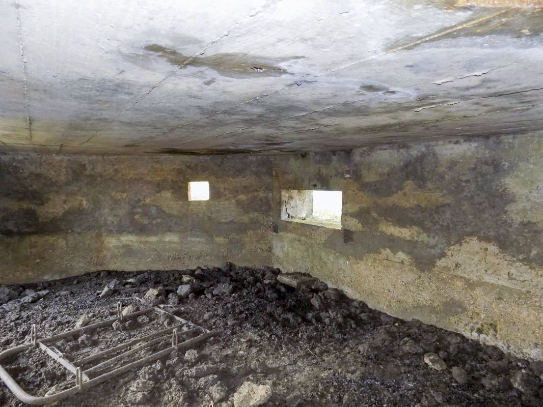 Ligne Maginot - 1B - VAUX LES MOUZON EST - (Blockhaus pour canon) - Créneaux FM (gauche) et AC vers le nord - R Tucker