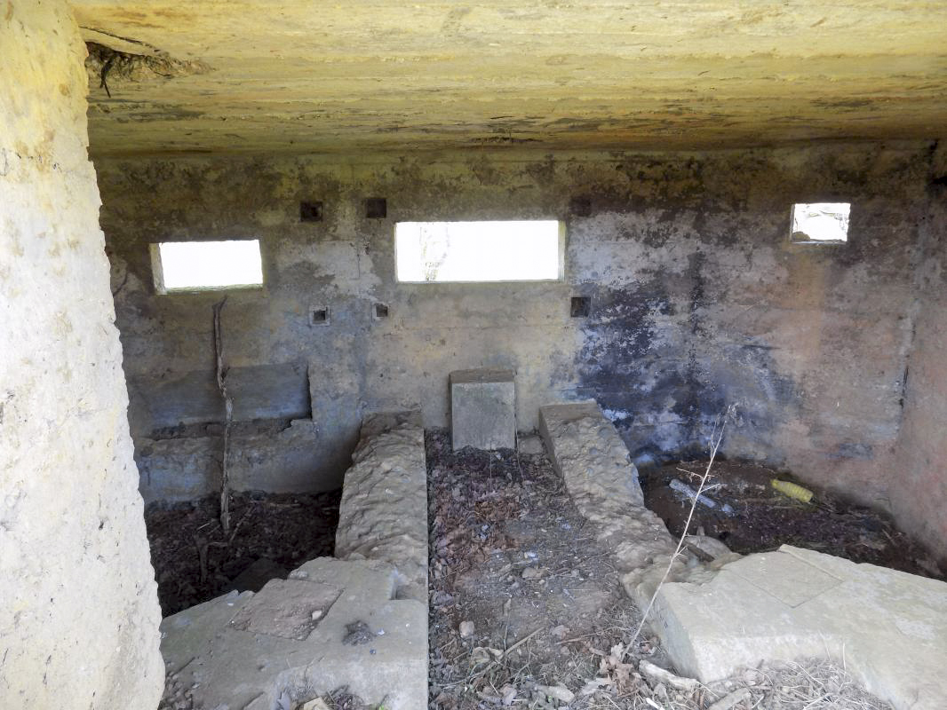 Ligne Maginot - 2B - VAUX LES MOUZON OUEST - (Blockhaus pour canon) - Créneaux Hotchkiss, AC, FM - R Tucker