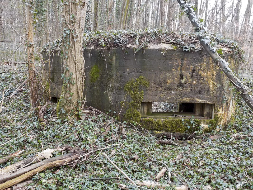 Ligne Maginot - 4B - LES ENTRECOURS NORD - (Blockhaus pour canon) - Face frontale, créneau AC - R Tucker