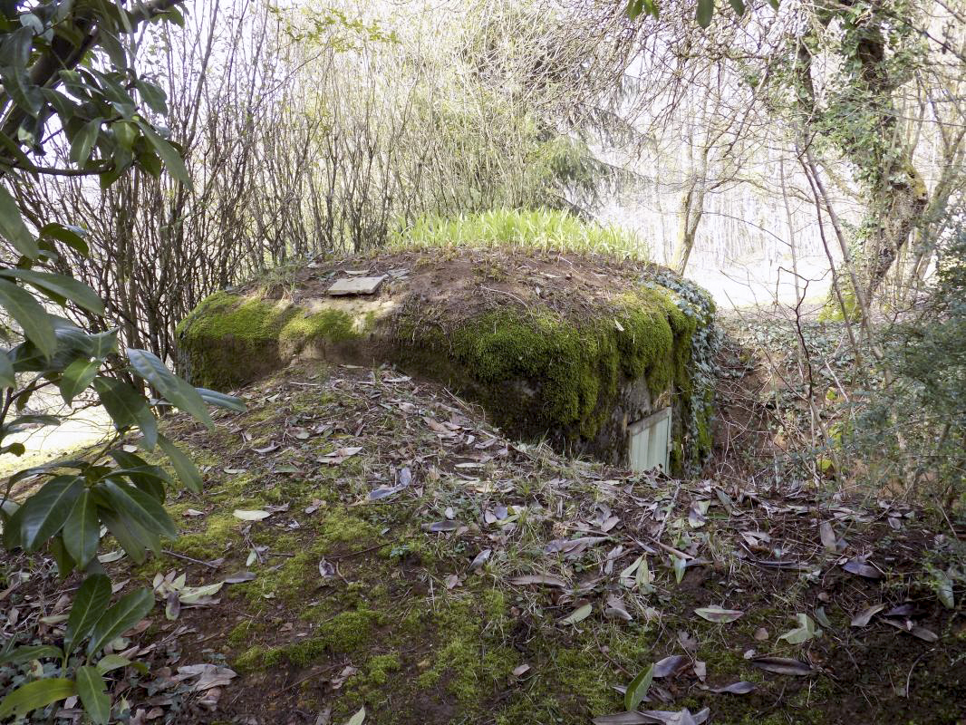 Ligne Maginot - 5B - LES ENTRECOURS - (Blockhaus pour arme infanterie) - Faces gauche / l'arrière
 - R Tucker