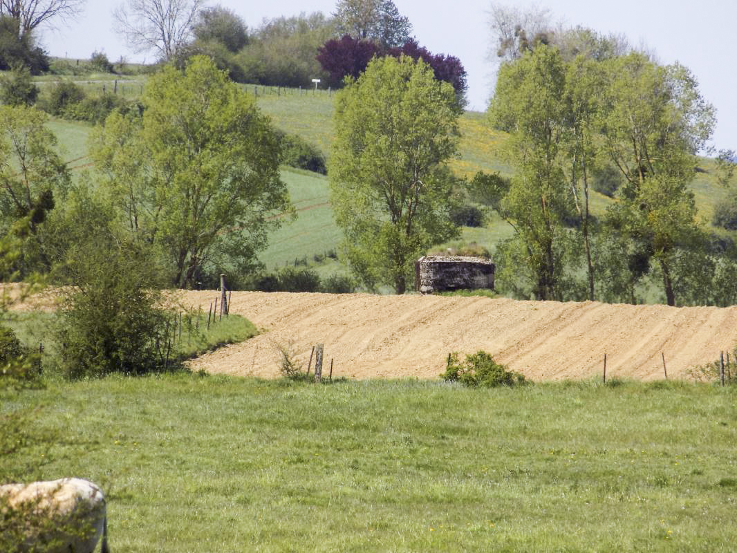 Ligne Maginot - 5C - VILLERS DEVANT MOUZON NORD - (Blockhaus pour arme infanterie) - Vue vers le nord; le bloc 3C - R Tucker