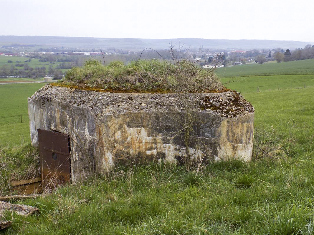 Ligne Maginot - 7B - LES NASSES OUEST - (Blockhaus pour arme infanterie) - Vue vers la Meuse et Mouzon - R Tucker