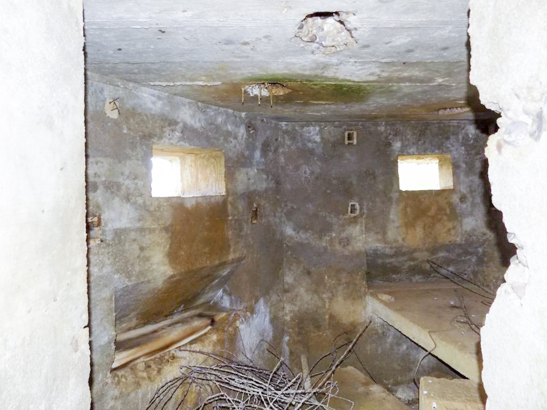 Ligne Maginot - 7B - LES NASSES OUEST - (Blockhaus pour arme infanterie) - Créneaux Hotchkiss gauche et centrale - R Tucker