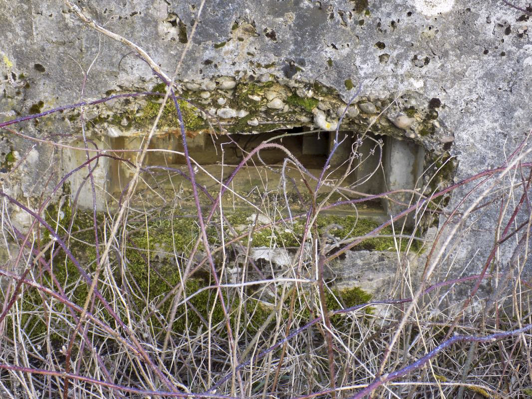 Ligne Maginot - 8A - CHATEAU BERNIER - (Blockhaus pour arme infanterie) - Créneau Hotchkiss gauche - R Tucker