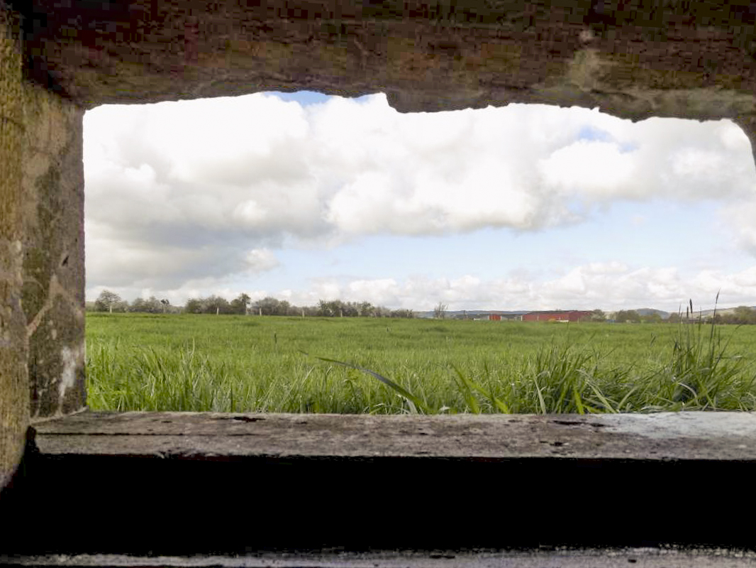 Ligne Maginot - 8B - FOCHELLE - (Blockhaus pour arme infanterie) - Créneau Hotchkiss vers le sud-ouest - R Tucker
