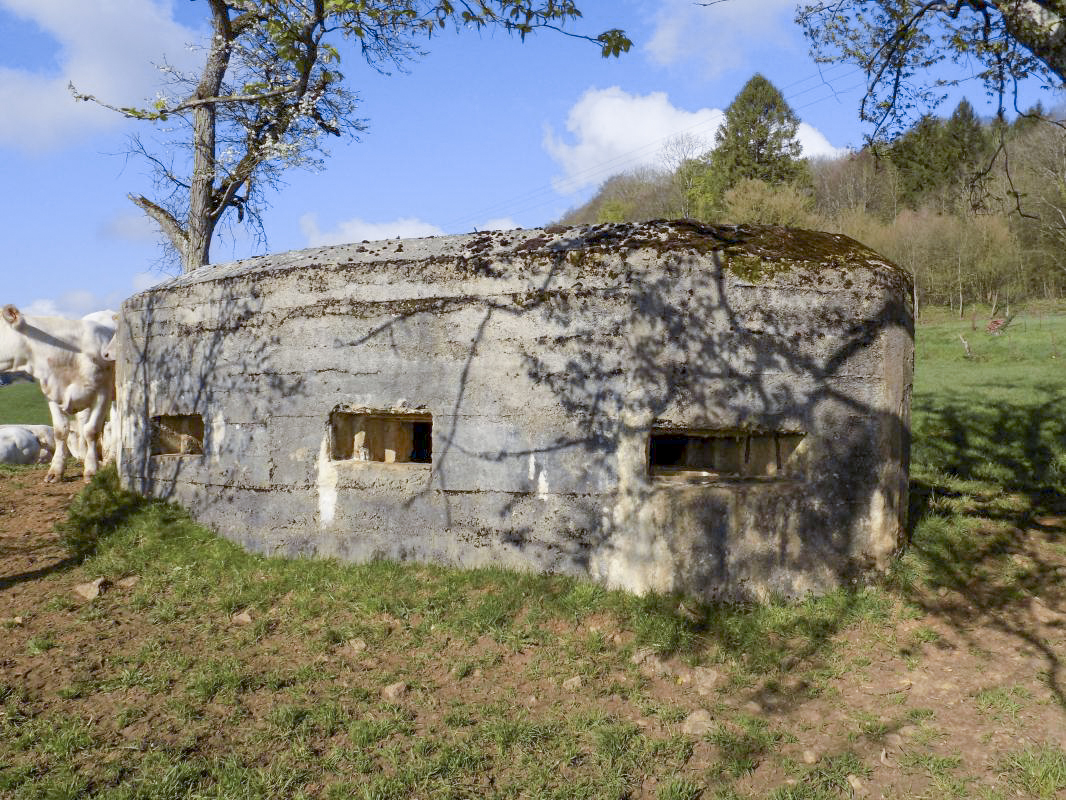 Ligne Maginot - 8C - AUTRECOURT SUD - (Blockhaus pour arme infanterie) - Face centrale (gauche) - R Tucker
