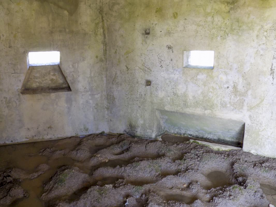 Ligne Maginot - 9A - ROUTE DE ROUVROY - (Blockhaus pour canon) - Créneaux FM (gauche) et Hotchkiss (droite) - R Tucker