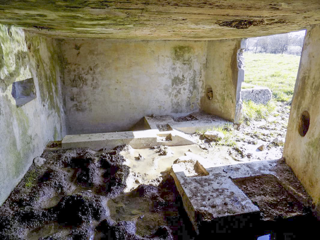 Ligne Maginot - 9A - ROUTE DE ROUVROY - (Blockhaus pour canon) - Créneaux AC et l'entrée - R Tucker