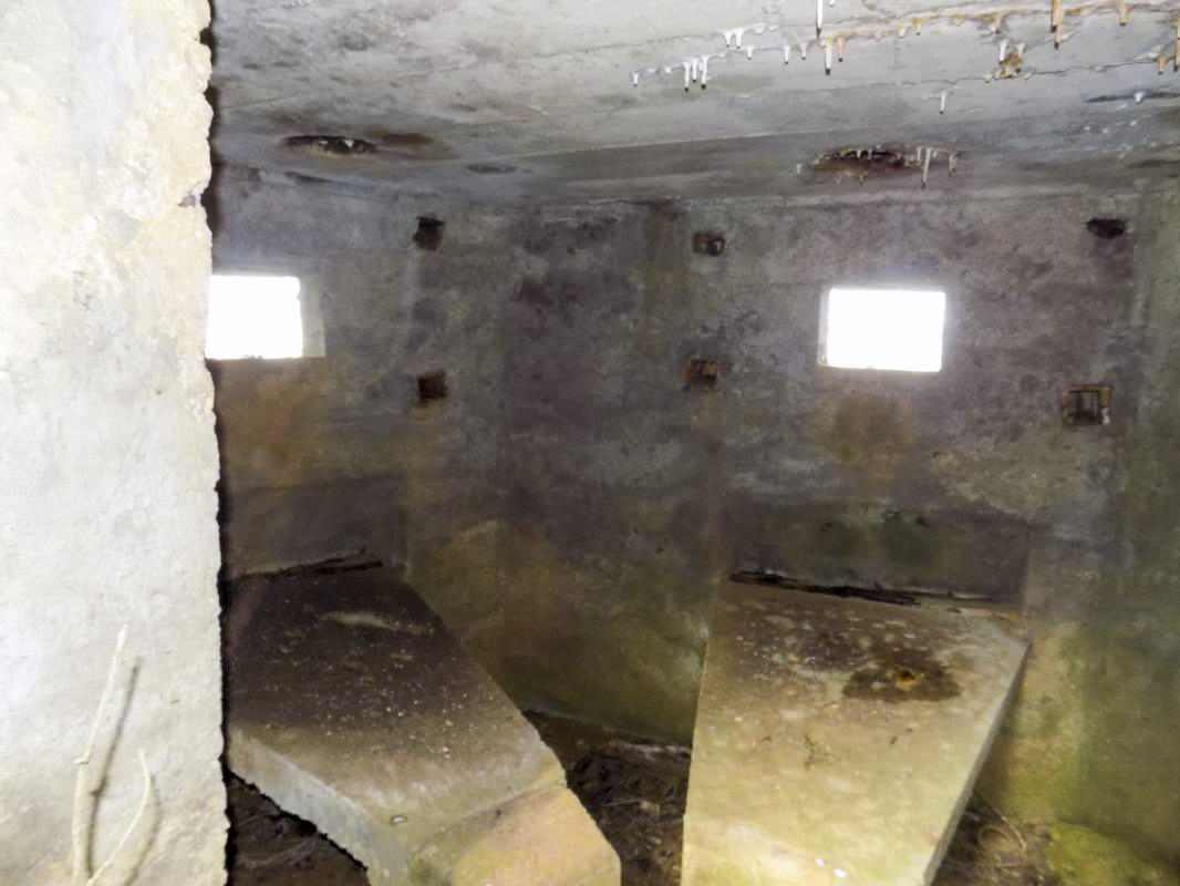 Ligne Maginot - 9B - LE CHENELET SUD - (Blockhaus pour arme infanterie) - Créneaux Hotchkiss frontaux - R Tucker