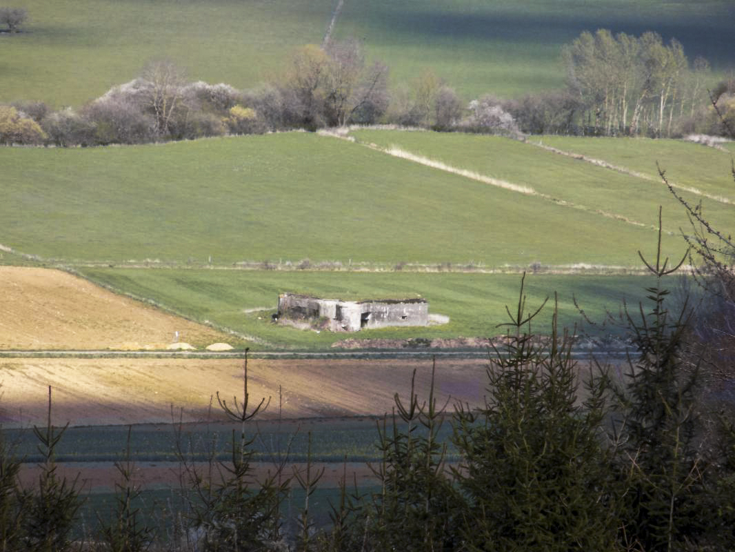 Ligne Maginot - 9B - LE CHENELET SUD - (Blockhaus pour arme infanterie) - Vue vers le nord-est, A102 - R Tucker