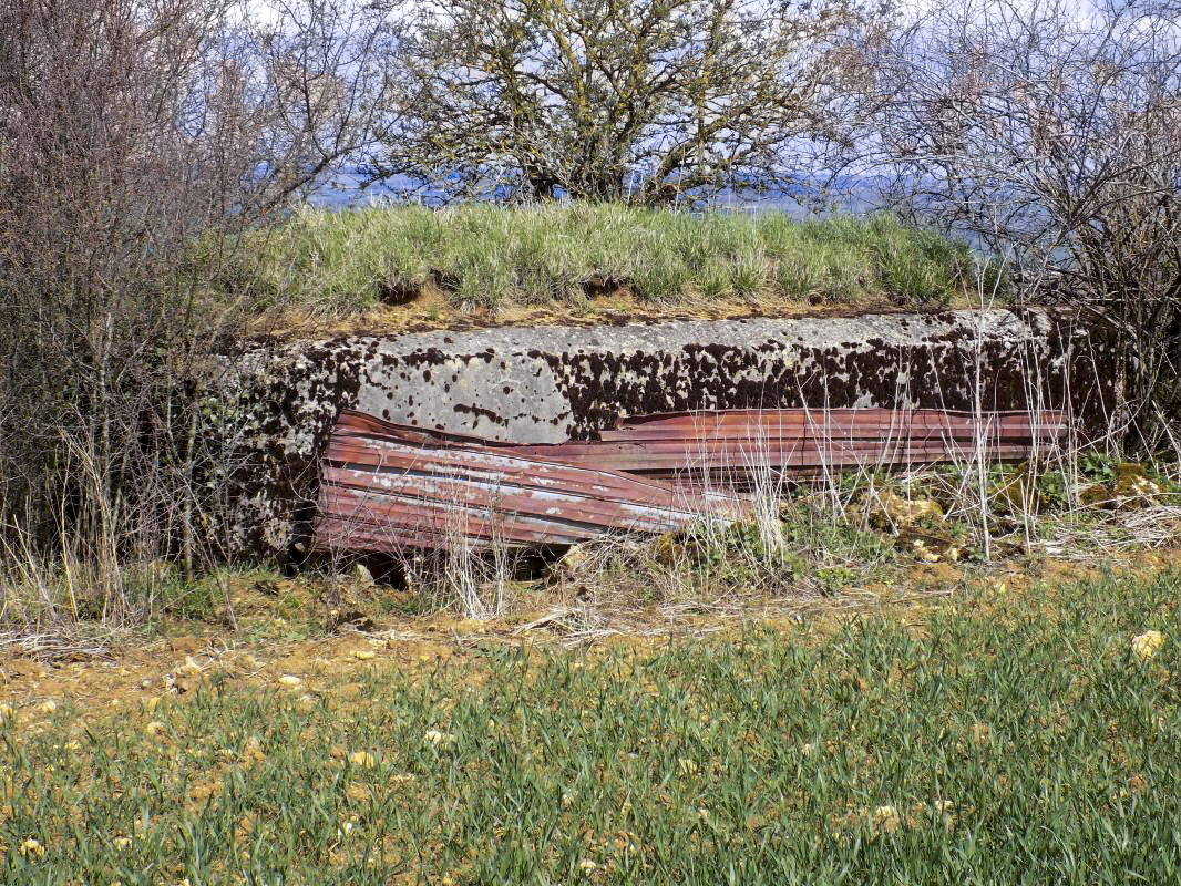 Ligne Maginot - LA MAGNE - (Observatoire d'infanterie) - L'arrière avec l'entrée à gauche - R Tucker