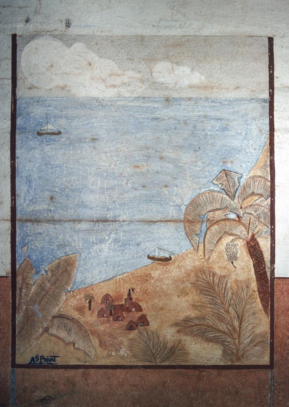 Ligne Maginot - KERFENT - A34 - (Ouvrage d'infanterie) - Peinture murale - MANSUY Michel