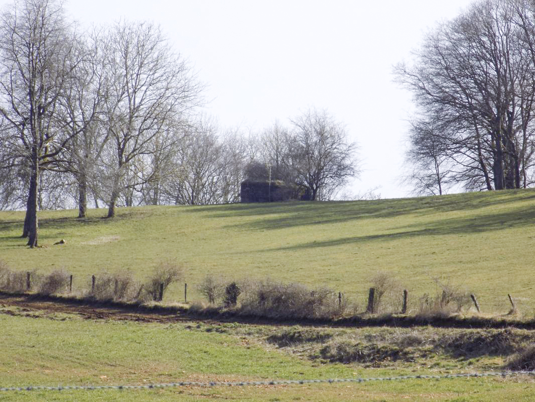 Ligne Maginot - 10A - LE CHENELET NORD - (Blockhaus pour canon) - Vue vers le blockhaus 11A - R Tucker