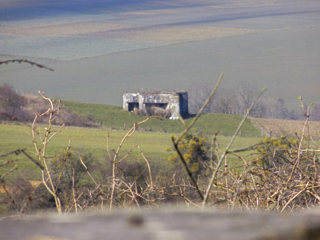 Ligne Maginot - 10A - LE CHENELET NORD - (Blockhaus pour canon) - Vue vers A101bis - R Tucker