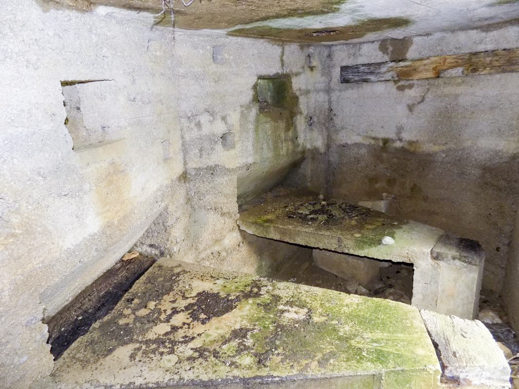 Ligne Maginot - 10C - CHATEAU D'AUTRECOURT - (Blockhaus pour arme infanterie) - Créneaux centrale, Hotchkiss et droite, Hotchkiss - R Tucker
